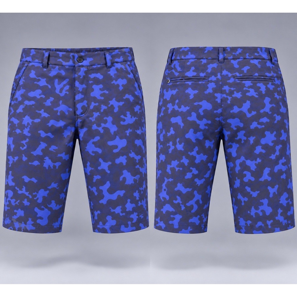 GREYSON shorts Men 36 MONTAUK purple blue camo PERFORMANCE GOLF 10'' STRETCH nwt